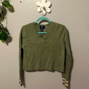 Green long sleeve vintage shirt